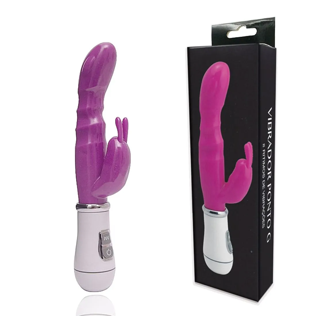 Vibrador Feminino com Plug Lateral Thumper Ponto G com 8 Funções Vip Mix
